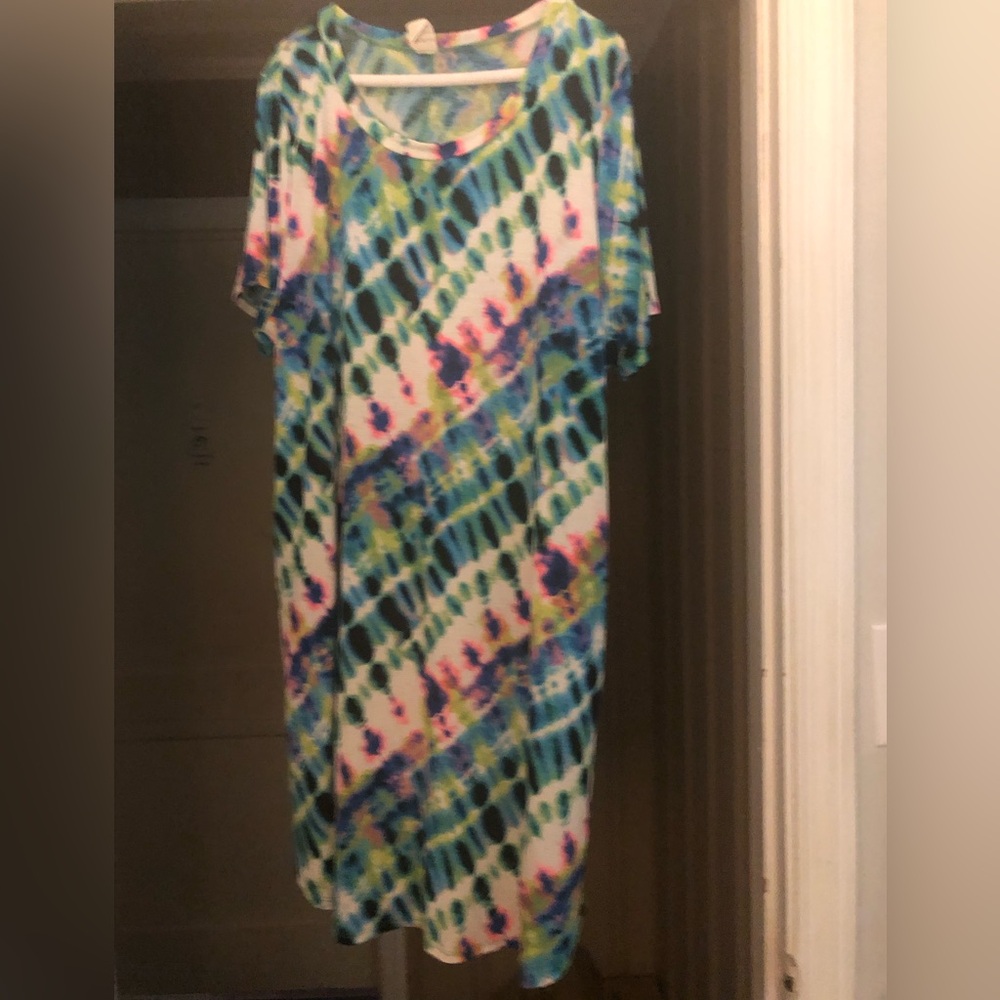 Sew In Love Multicolor Tie-Dye Dress